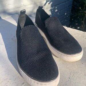 Michael Kors Black Knit Slip-On Sneakers
